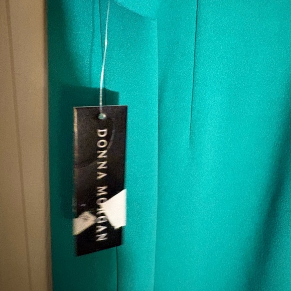 Donna Morgan Teal Long Sleeve Dress - Picture 5 of 7